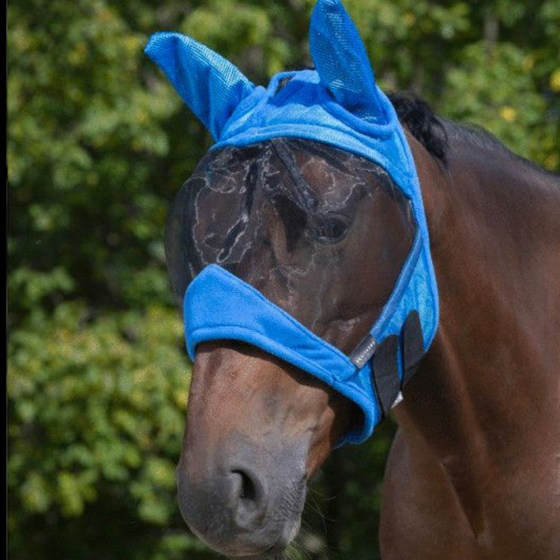 Equithème - Blue Supercut anti-fly mask