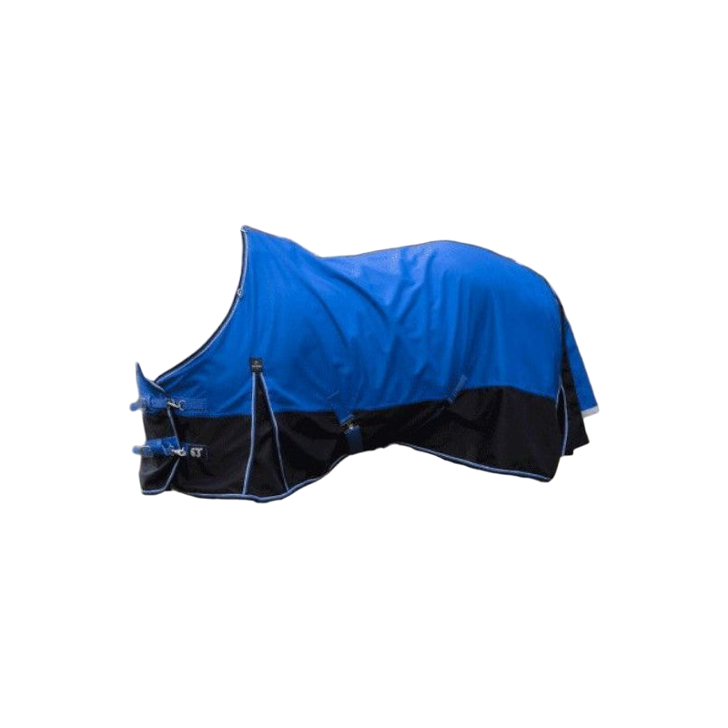 Equithème - Couverture d'extérieur Tyrex 1200D "Aisance" bleu/noir 0g | - Ohlala