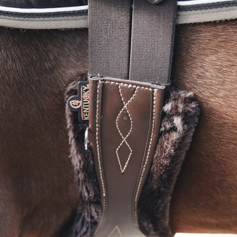 Kentucky Horsewear - Removable sheepskin anatomical strap brown