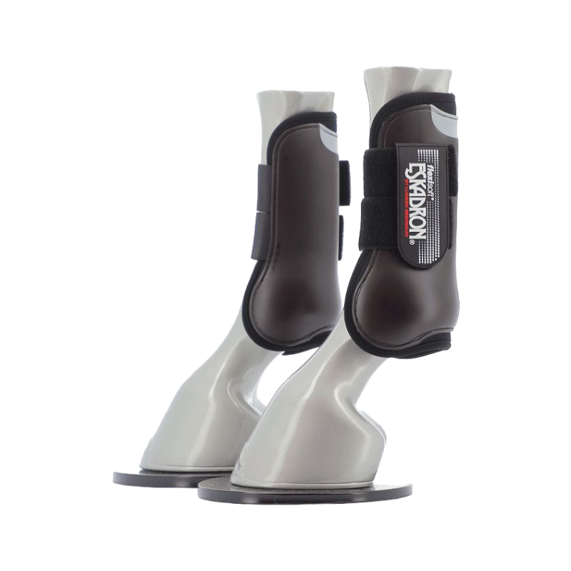 Eskadron - Guêtres ouvertes Flexisoft marron x2 | - Ohlala