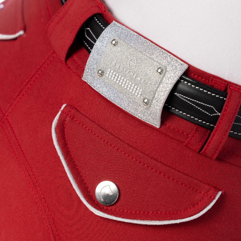 Equithème - Pantalon d'équitation femme Belinda rouge