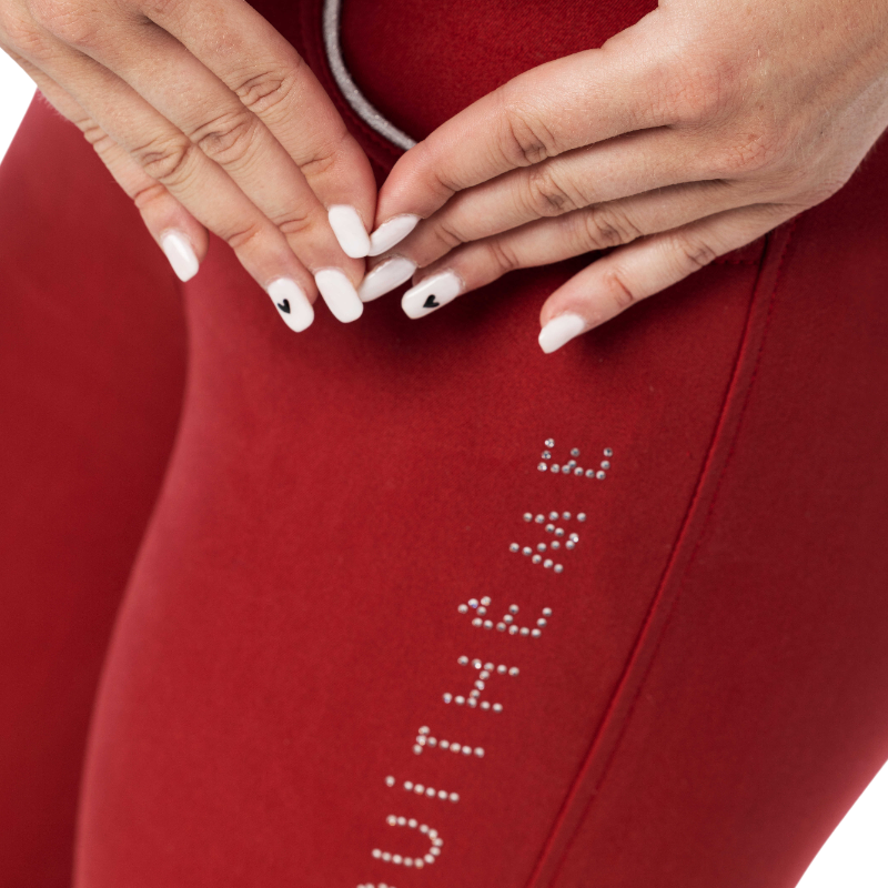 Equithème - Pantalon d'équitation femme Belinda rouge