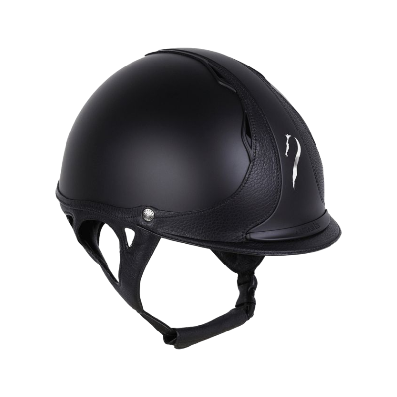 Antarès Sellier - Casque Référence Cross visière courte Noir / Noir | - Ohlala