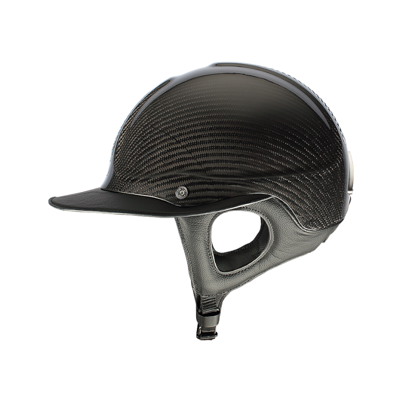 Antarès Sellier - Casque d'équitation Précision Carbone noir visière éclipse
