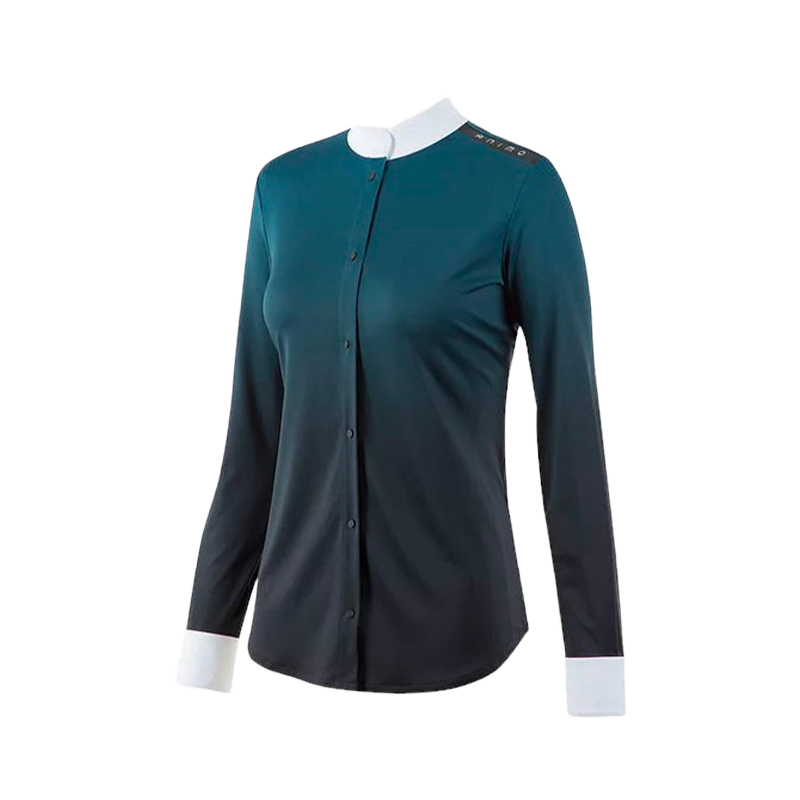 Animo Italia - Chemise d'équitation femme Pascal bleu profond | - Ohlala