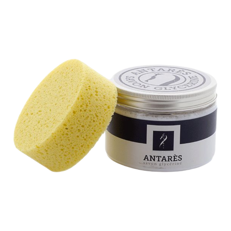 Antarès Sellier - Kit Savon glycériné pour cuir 500 ml + éponge