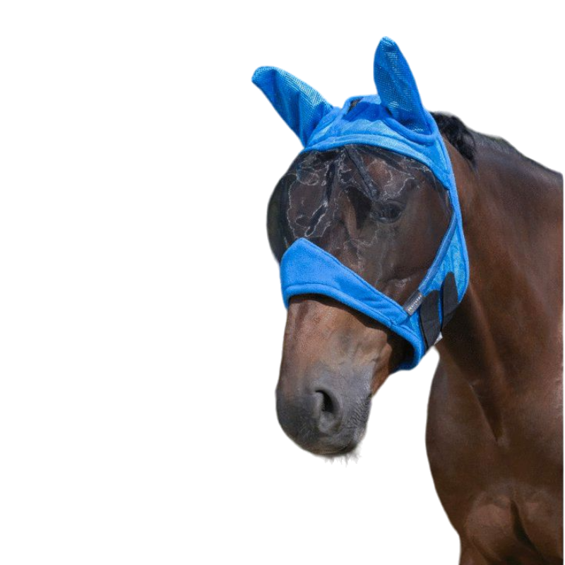 Equithème - Blue Supercut anti-fly mask