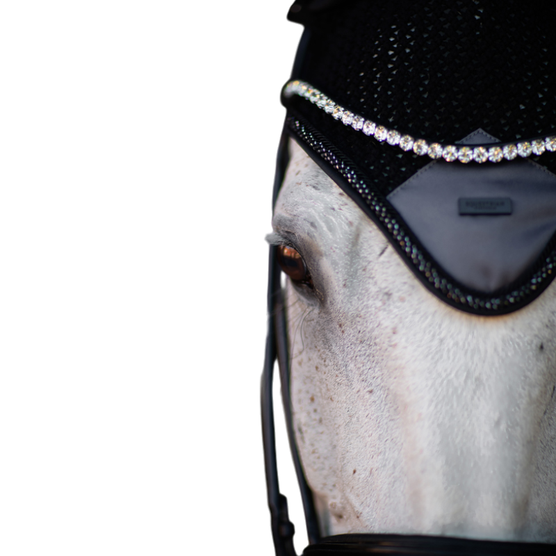 Equestrian Stockholm - Bonnet Winter Shadow noir | - Ohlala