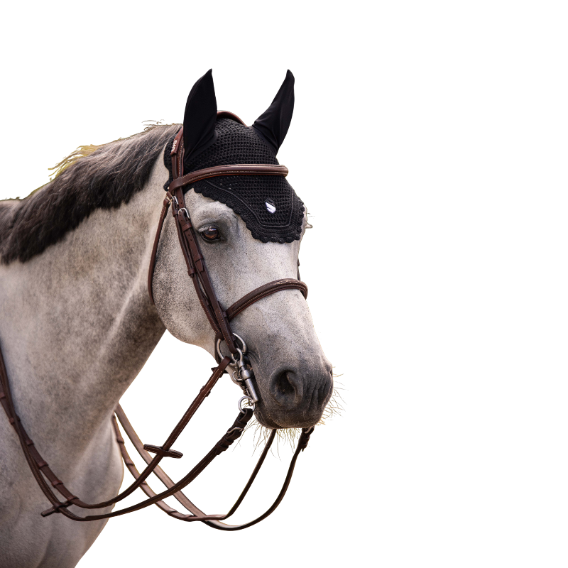 Samshield - Bonnet pour chevaux Embroidery noir