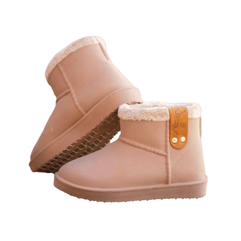 Eden by Pénélope Store - Boots fourrées enfants beige | - Ohlala