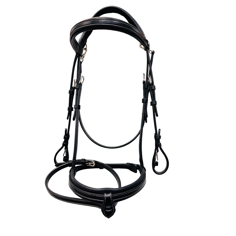 Flags & Cup - Bridon muserolle combinée Praha noir