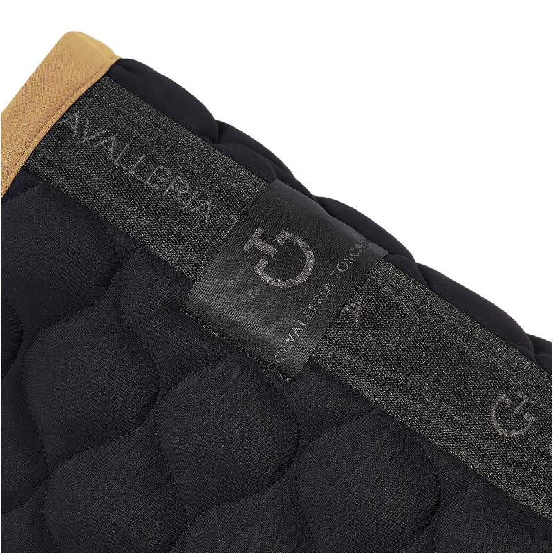 Cavalleria Toscana - Tapis de selle Circular Quilted noir/ mocca | - Ohlala