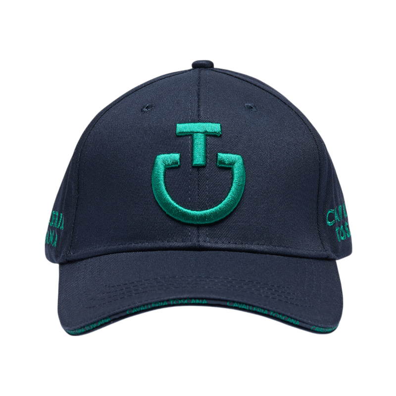 Cavalleria Toscana - Casquette unisexe CT Baseball marine/ vert | - Ohlala