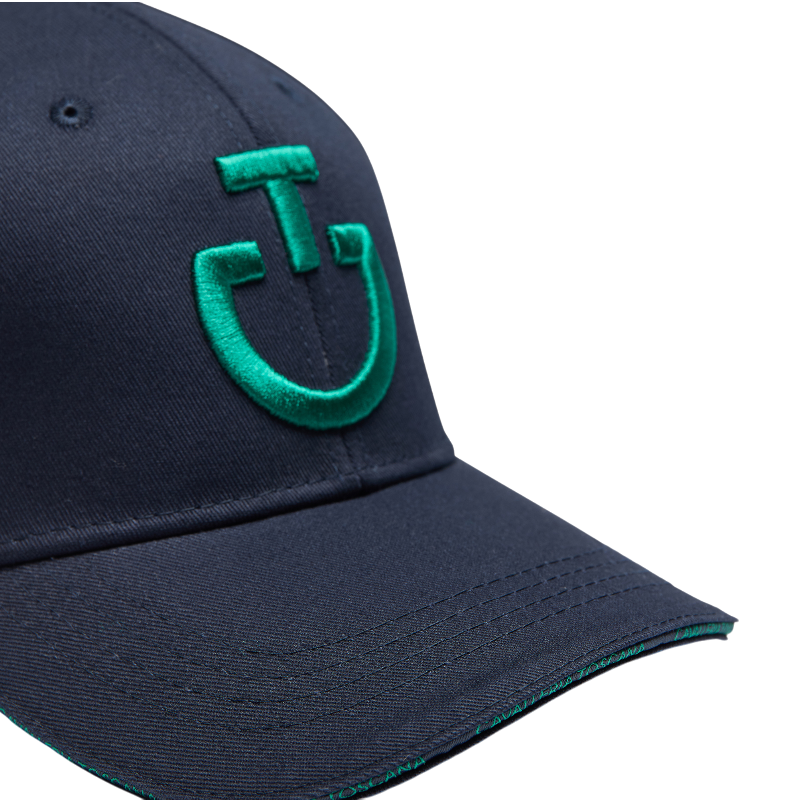 Cavalleria Toscana - Casquette unisexe CT Baseball marine/ vert | - Ohlala