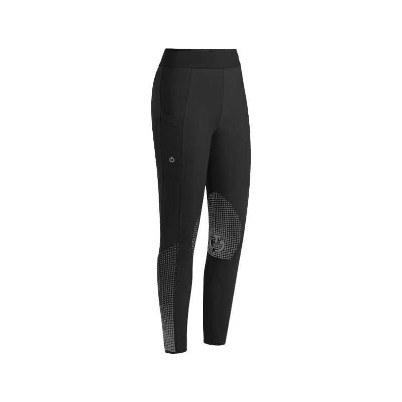 Cavalleria Toscana - Legging d'équitation femme doublé polaire Pop Art noir | - Ohlala