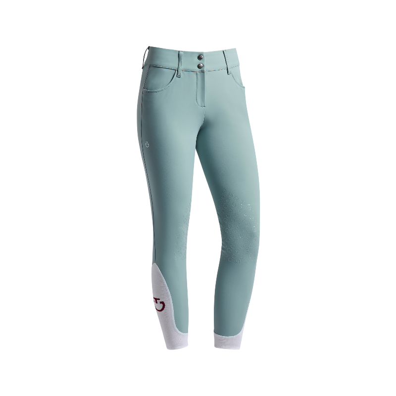 Cavalleria Toscana - Pantalon d'équitation femme Americain taille haute mint green | - Ohlala