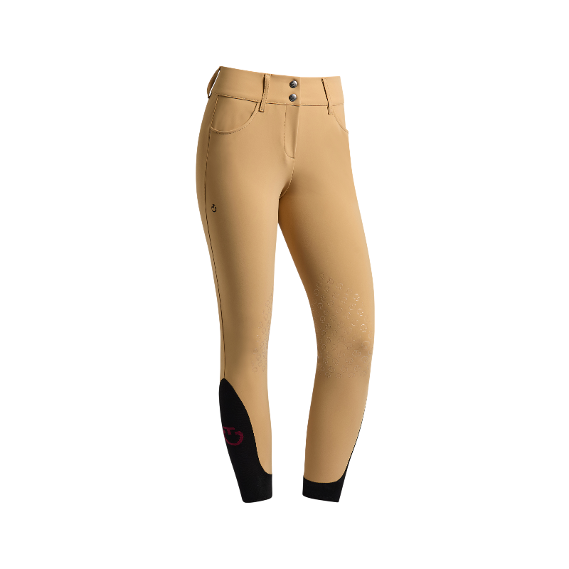 Cavalleria Toscana - Pantalon d'équitation femme Americain taille haute tan | - Ohlala