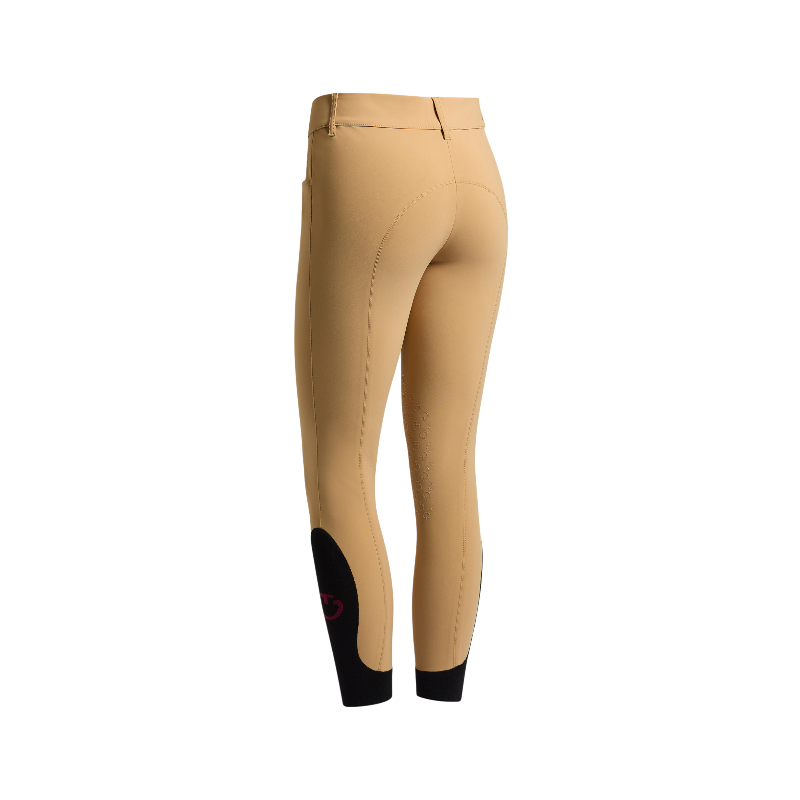 Cavalleria Toscana - Pantalon d'équitation femme Americain taille haute tan | - Ohlala
