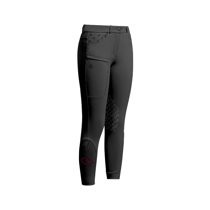 Cavalleria Toscana - Pantalon d'équitation fille Embroidery noir | - Ohlala