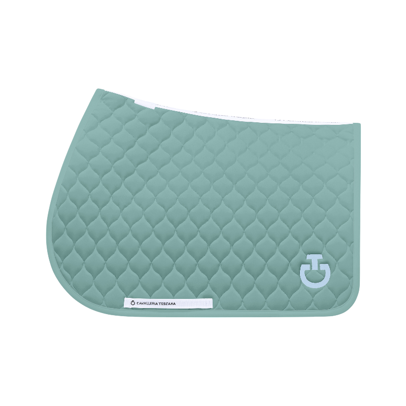 Cavalleria Toscana - saddle pad Circulaire matelassé vert menthe