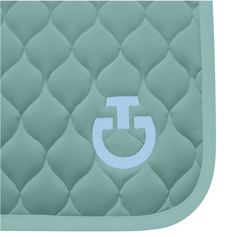 Cavalleria Toscana - saddle pad Circulaire matelassé vert menthe