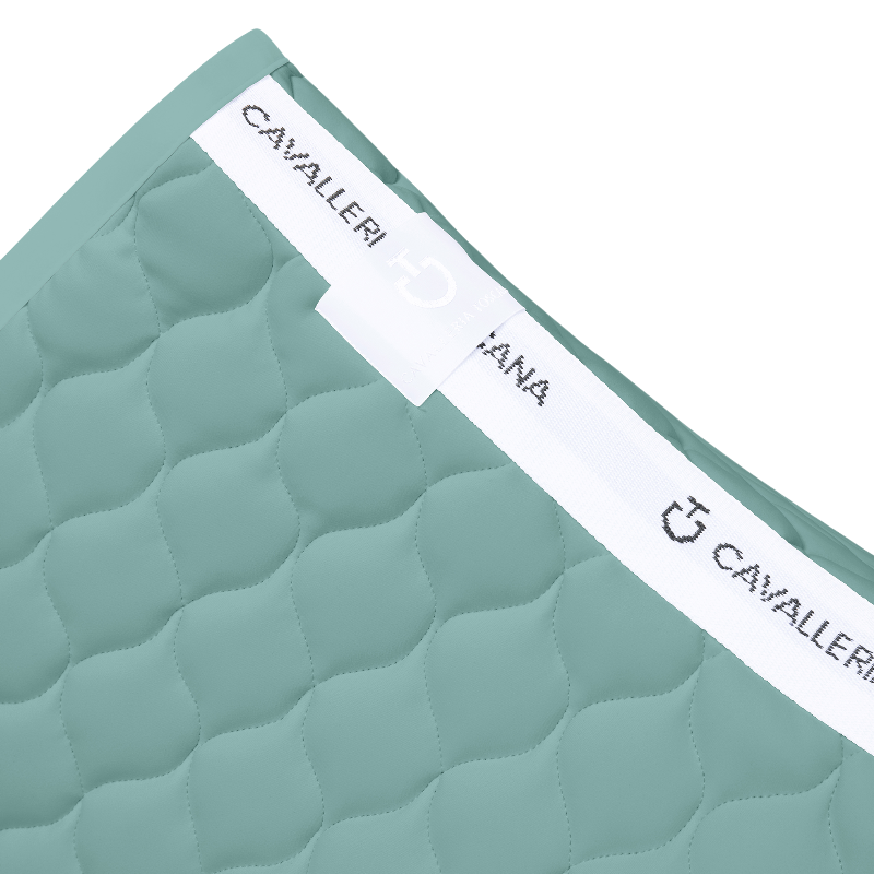 Cavalleria Toscana - saddle pad Circulaire matelassé vert menthe