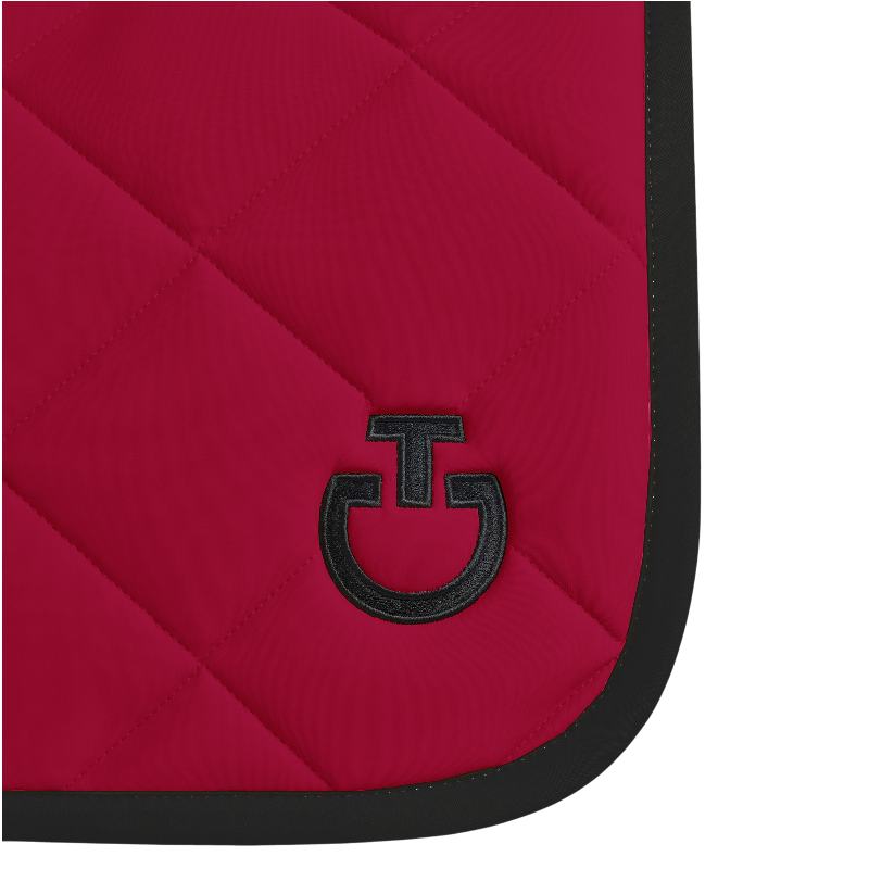 Cavalleria Toscana - Tapis de selle Diamond Quilted Jersey framboise | - Ohlala
