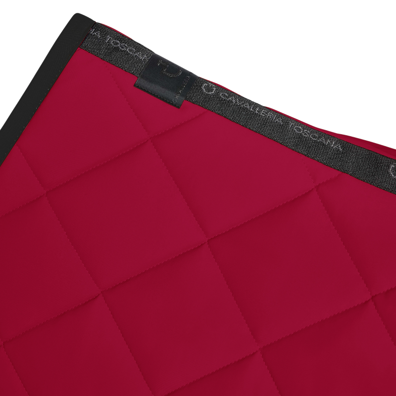 Cavalleria Toscana - Tapis de selle Diamond Quilted Jersey framboise | - Ohlala