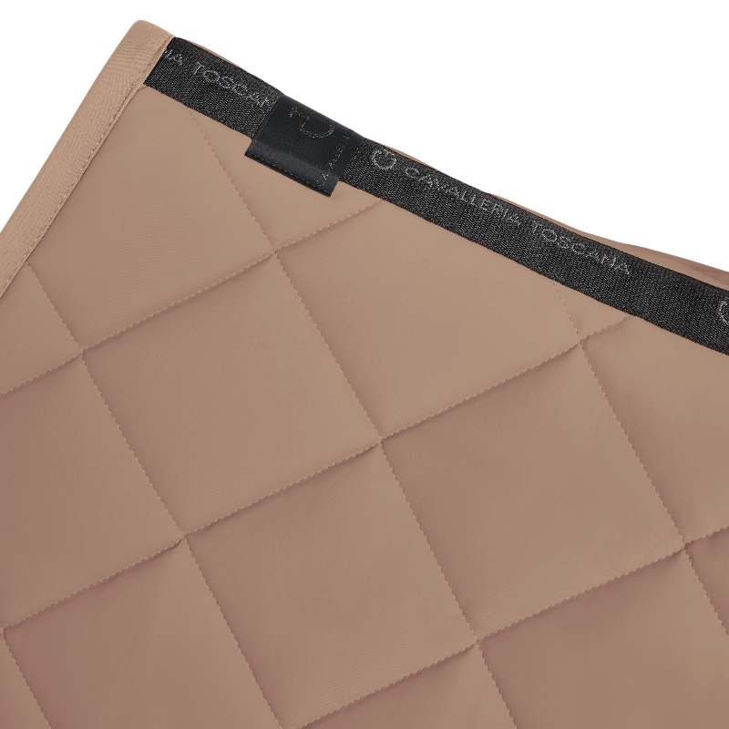 Cavalleria Toscana - Tapis de selle Diamond Quilted Jersey noisette | - Ohlala
