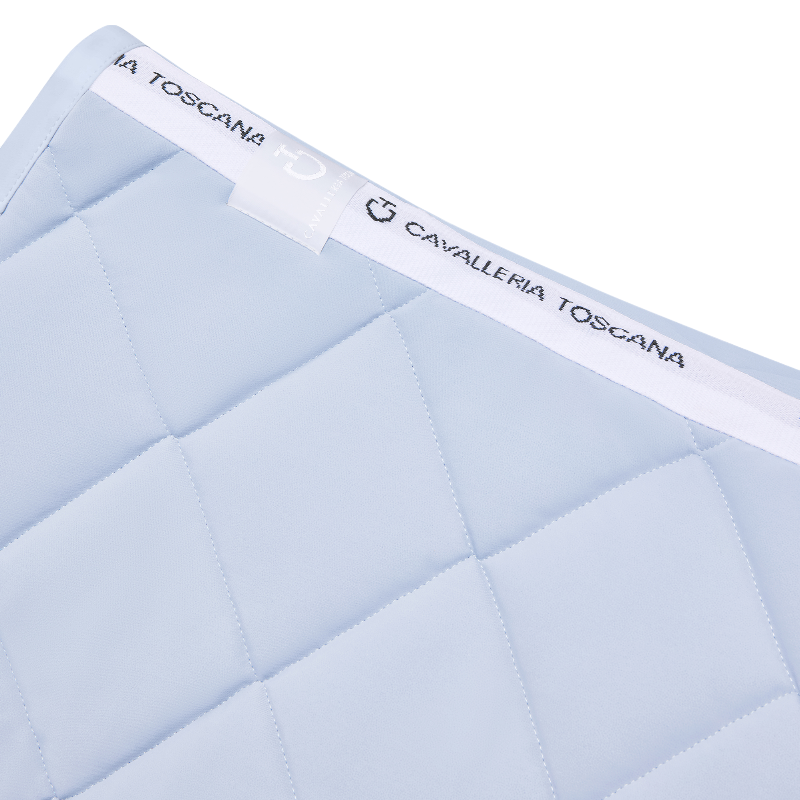 Cavalleria Toscana - Tapis de selle Diamond Quilted Jersey sky blue | - Ohlala
