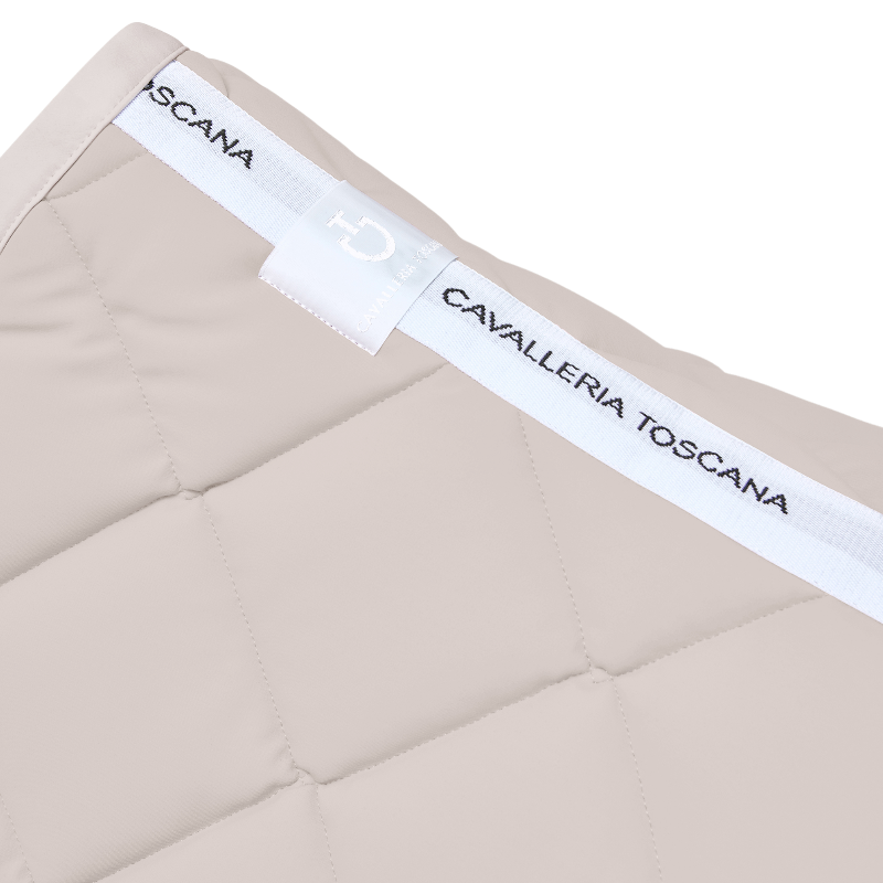 Cavalleria Toscana - Tapis de selle Diamond Quilted Jersey vanille | - Ohlala