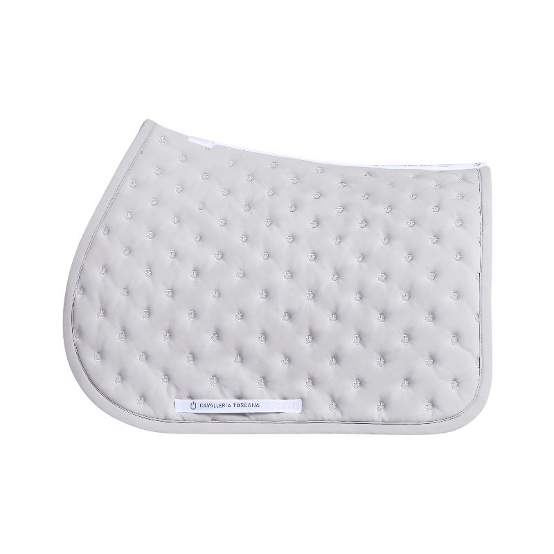 Cavalleria Toscana - Tapis de selle Embrodery Quilted light grey | - Ohlala