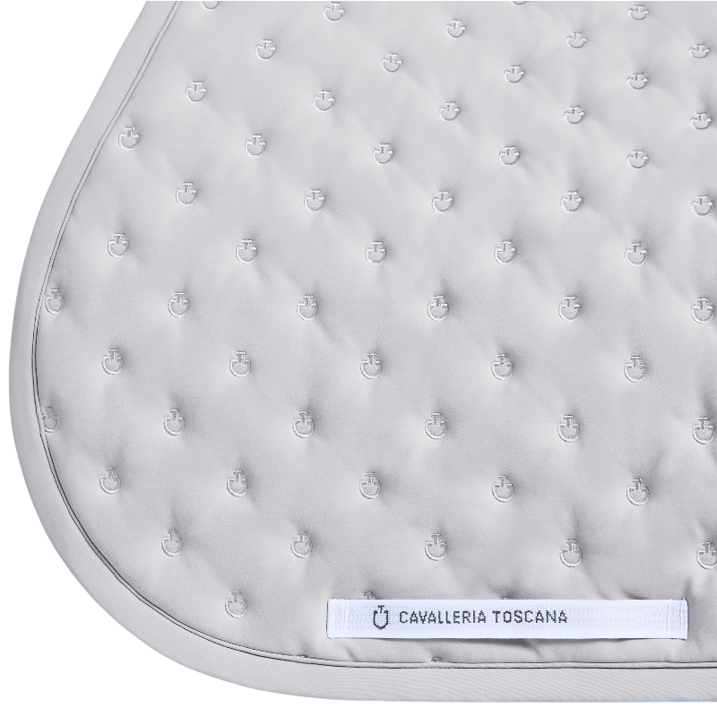 Cavalleria Toscana - Tapis de selle Embrodery Quilted light grey | - Ohlala