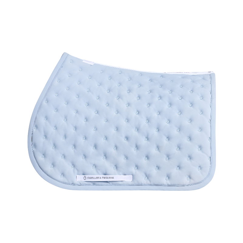 Cavalleria Toscana - Tapis de selle Embrodery Quilted sky blue | - Ohlala