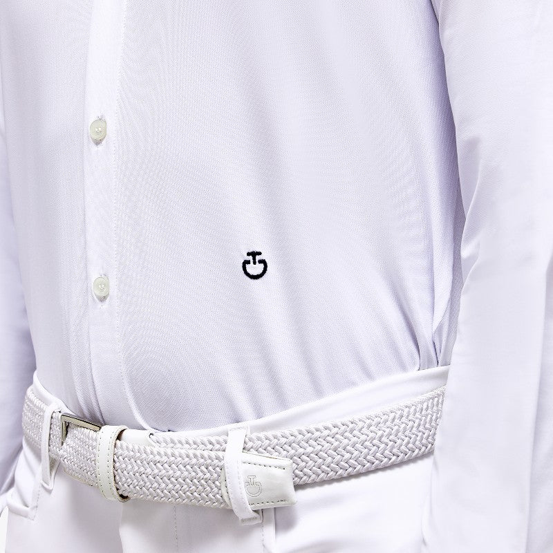 Cavalleria Toscana - Chemise de concours manches longues homme Guibert blanc | - Ohlala