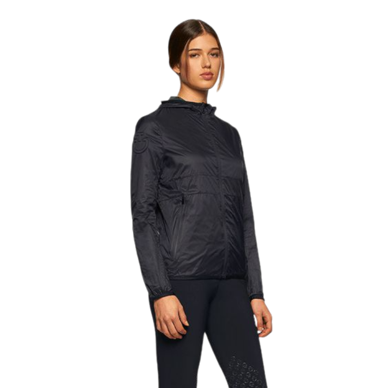 Cavalleria Toscana - Veste à capuche femme légère et réversible femme marine/ vert | - Ohlala