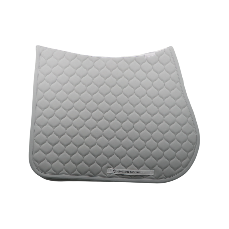 Cavalleria Toscana - Tapis de selle Circular Quilted light grey | - Ohlala