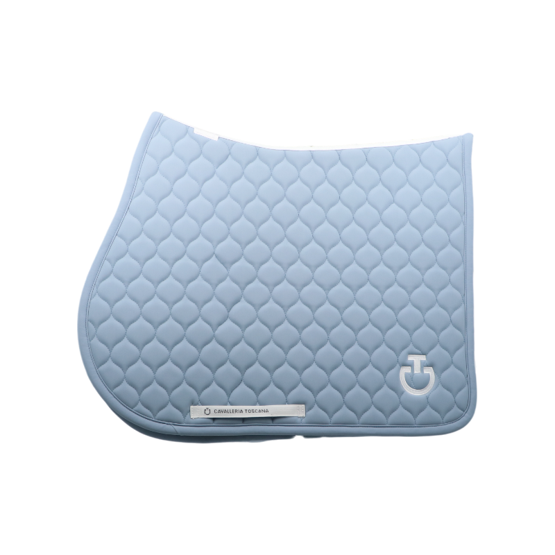 Cavalleria Toscana - Tapis de selle Circular Quilted sky blue | - Ohlala