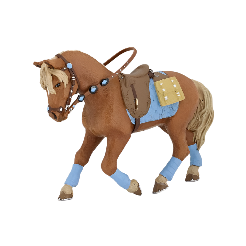 Papo - Figurine Cheval du jeune cavalier | - Ohlala