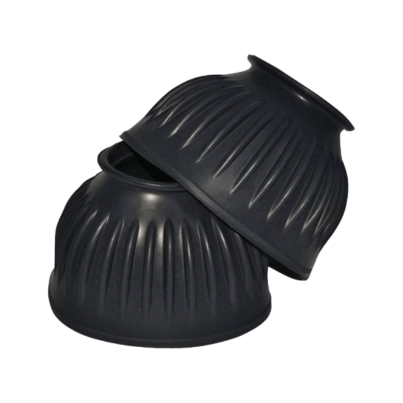 Privilège Equitation - Black ribbed rubber bells 