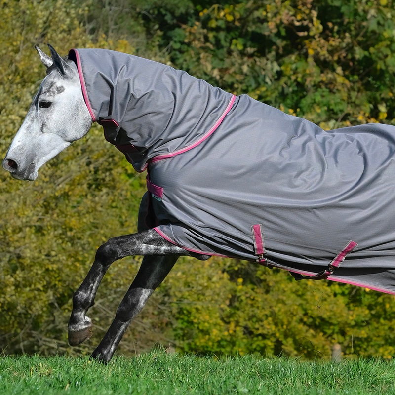 Bucas - Couverture d'extérieur Freedom Turnout Full Neck 150 smoke grey 150g