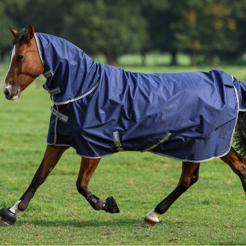 Bucas - Couverture d'extérieur Freedom Turnout Full Neck 150 marine 150g