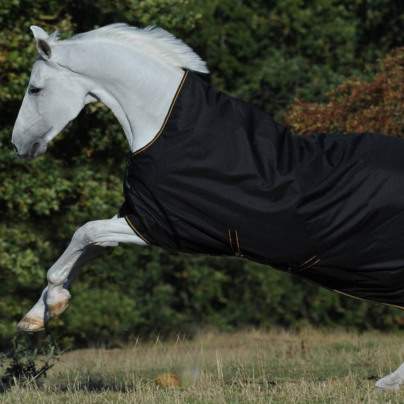 Bucas - Irish Turnout 300 outdoor blanket black/gold 300g