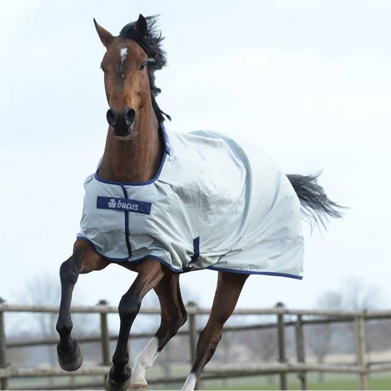 Bucas - Outdoor Blanket Power Turnout Medium silver 150g