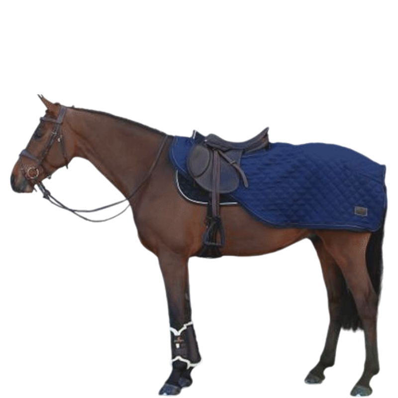 Kentucky Horsewear - Couvre-reins long marine 160g | - Ohlala