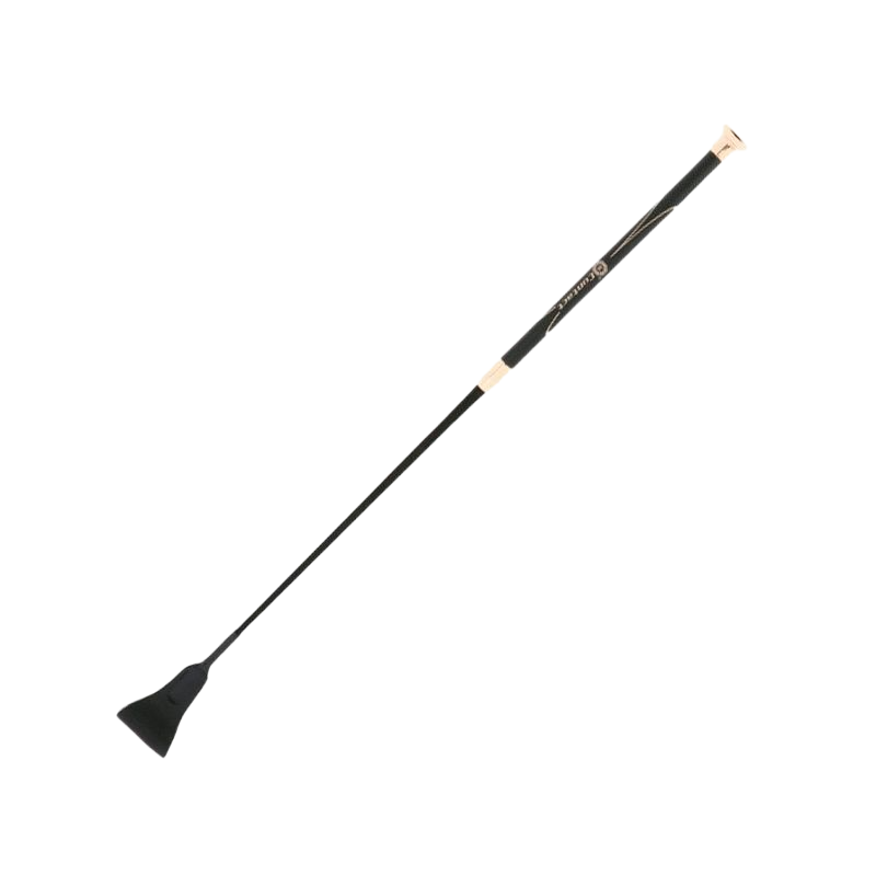 Fleck - Cravache d'obstacles contact noir/ rose gold | - Ohlala