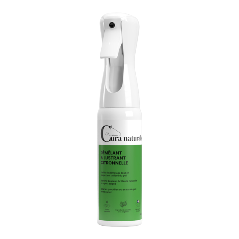 Cura Naturale - Dematting and polishing for horses citronella