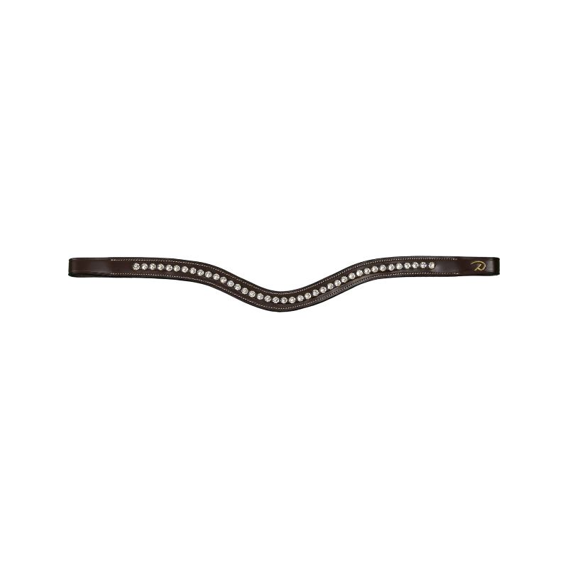 Dyon - Frontal V Swarovski blanc D Collection marron | - Ohlala