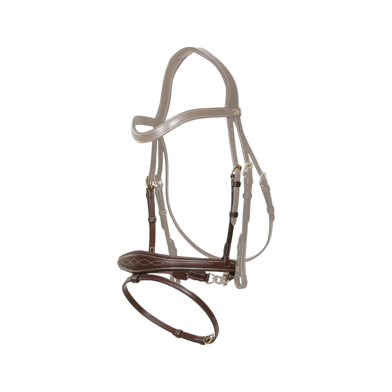Dyon - Anatomische Nasenriemen mit D-Kette Kollektion Braun