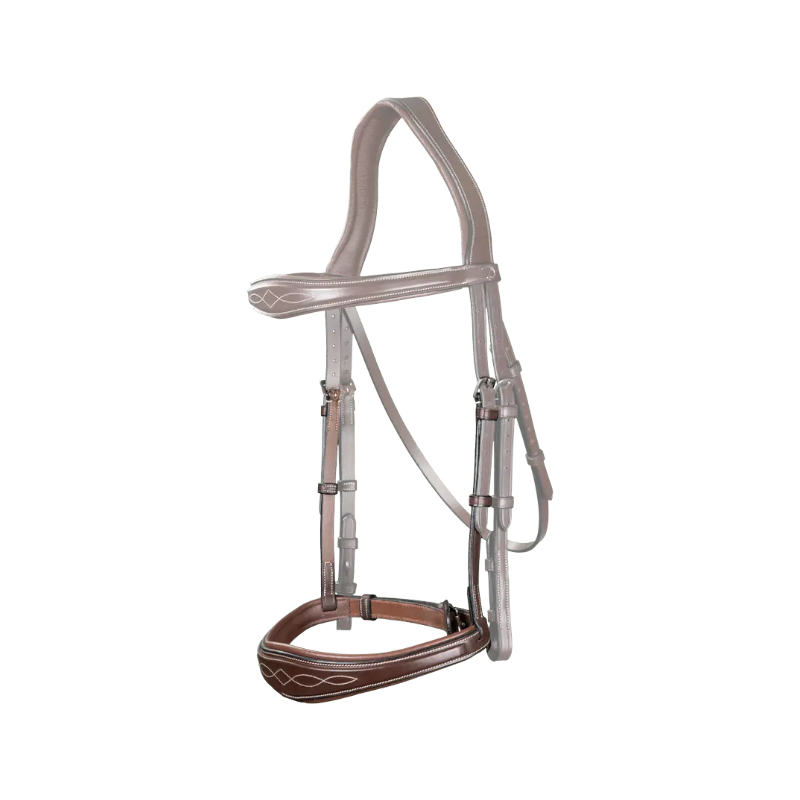 Dyon - Muserolle anatomique sans flash US Collection marron | - Ohlala